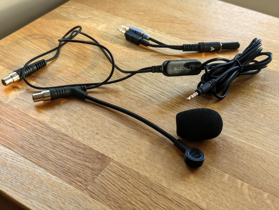 Audeze LCD-GX Boom Mic Cable with Splitter Adapter - Analogue